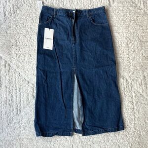 Babaton PROSPER JEAN SKIRT with Front Slit